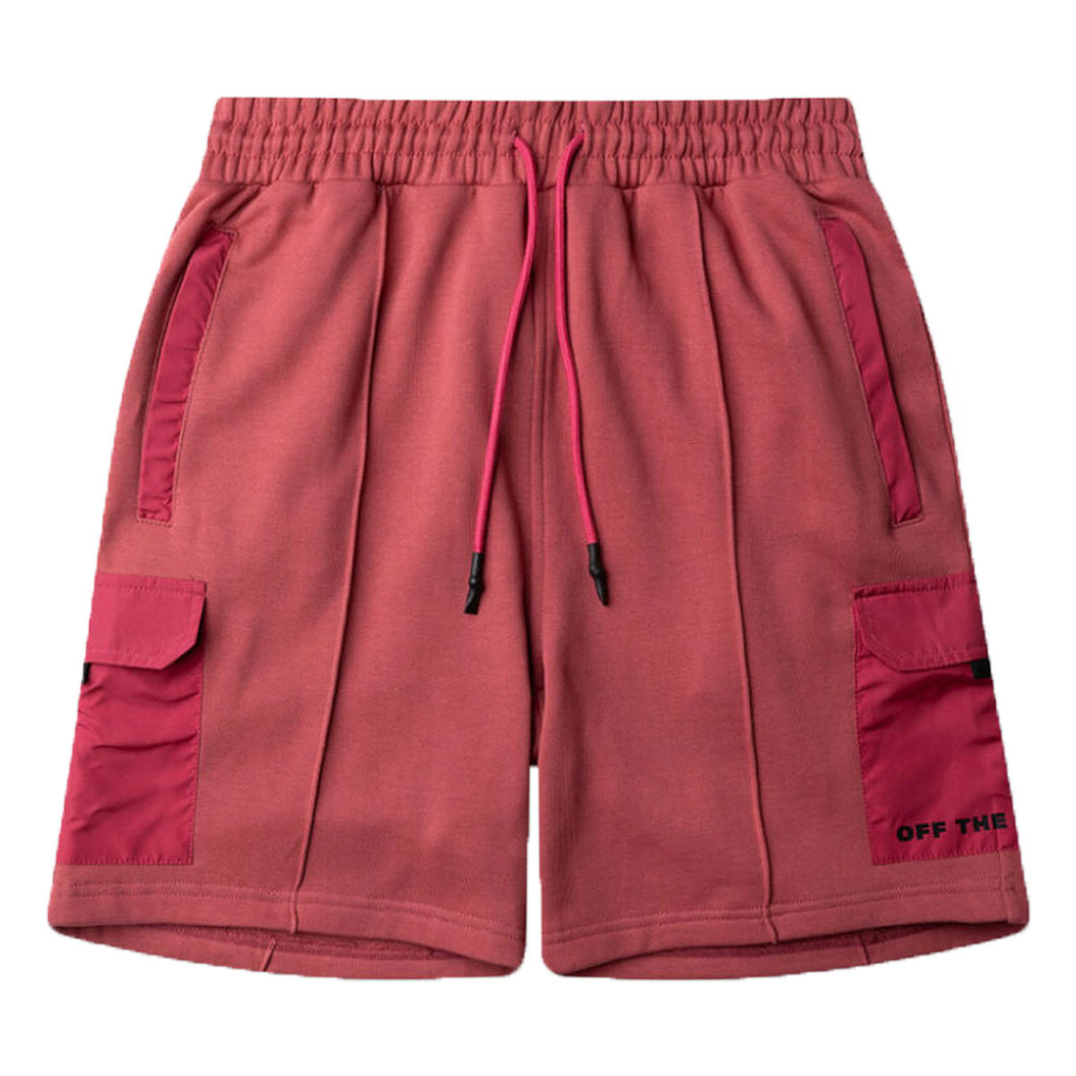 Off the Pitch Marine Cargo Shorts Rood Heren