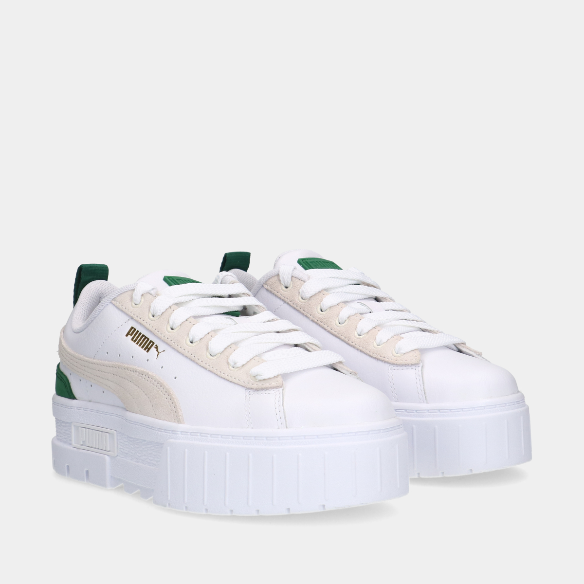 Mayze Gentle White/Green dames sneakers
