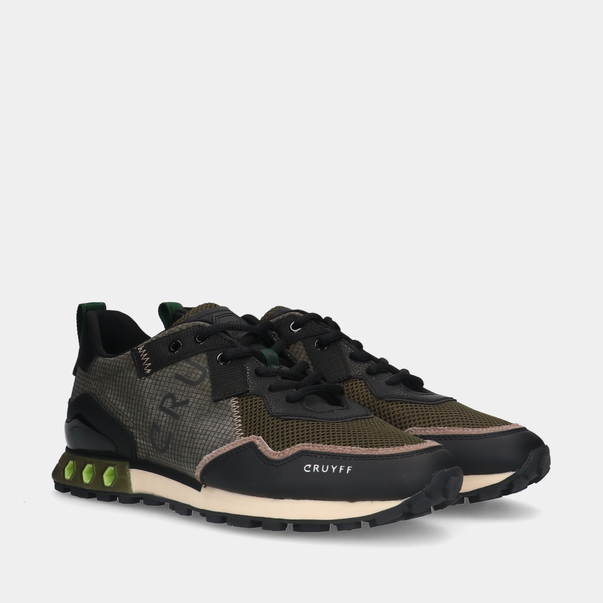 Cruyff Superbia Hex Black/ Taupe heren sneakers