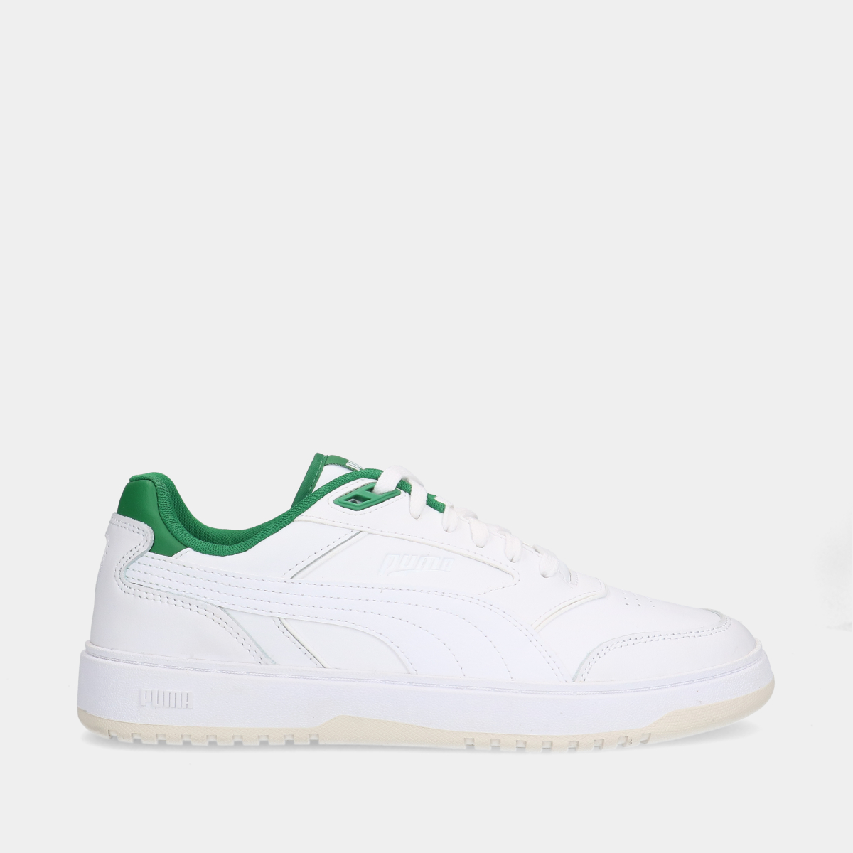 Puma Doublecourt White/Archive Green heren sneakers