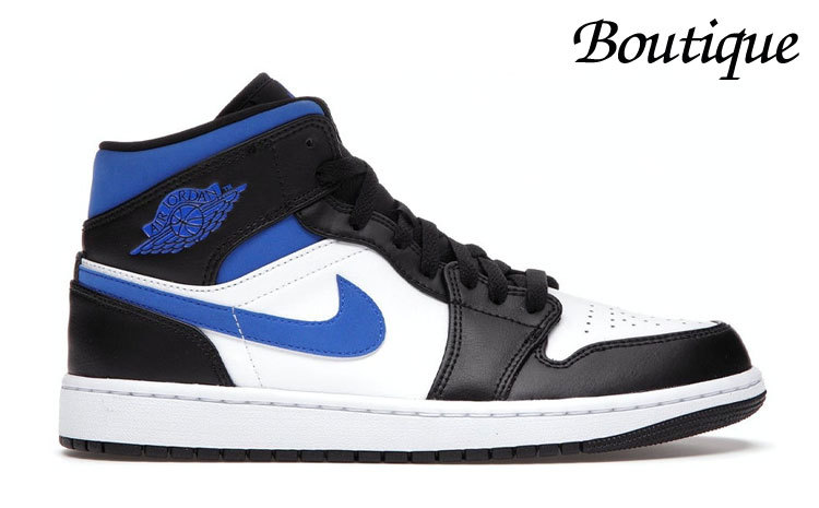 Ongeautoriseerd Origineel rijkdom Nike Air Jordan 1 Mid Blauw/Wit | 554725-140 | SNEAKERS