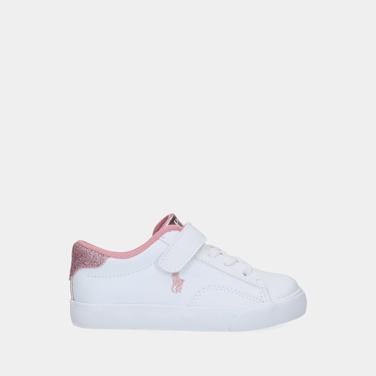 Polo Ralph Lauren Theron V PS White / Pink peuter sneakers 
