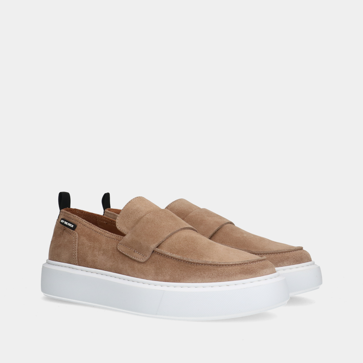 Off The Pitch Camel heren loafers