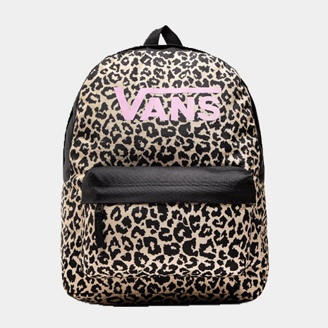 Vans Girls Realm Backpack Zwart/Panterprint Kinderen