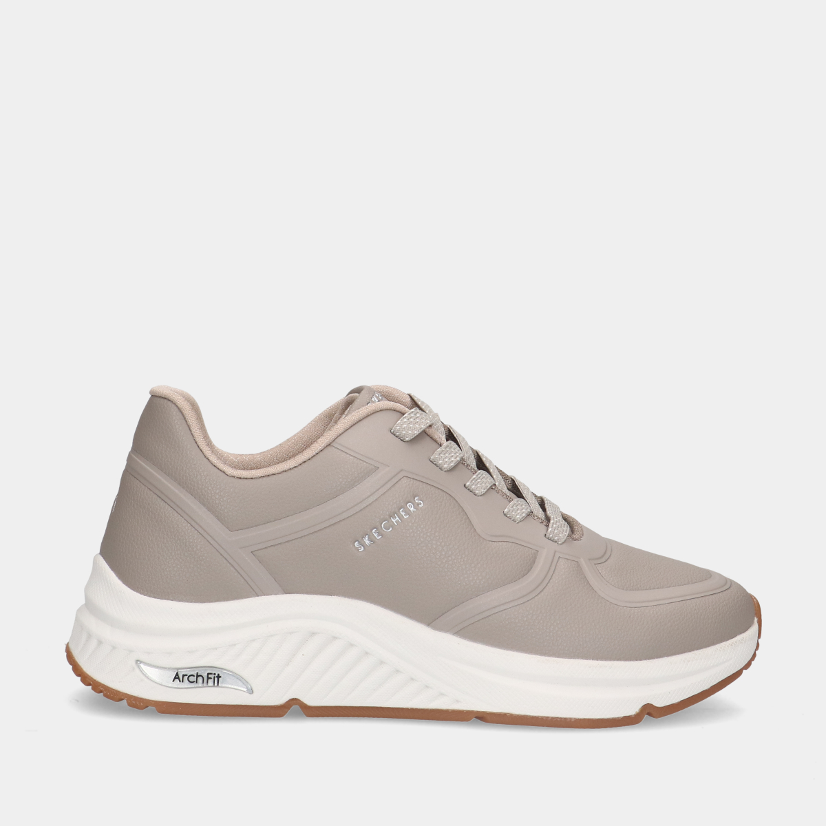 Sketchers Arch Fit S-Miles taupe dames sneakers