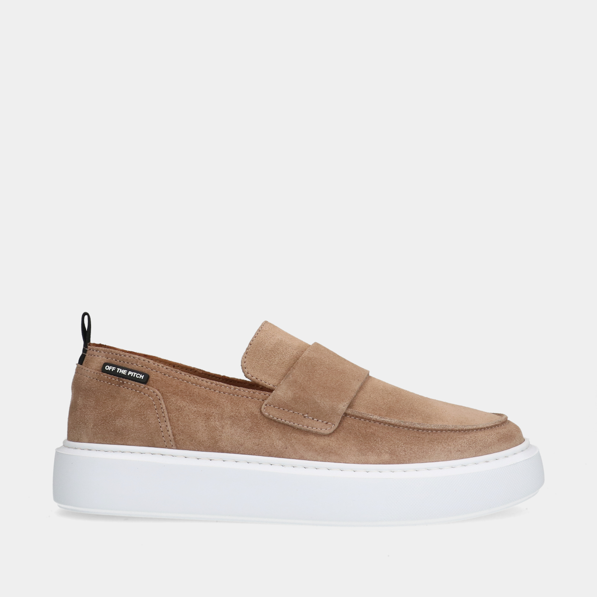 Off The Pitch Camel heren loafers