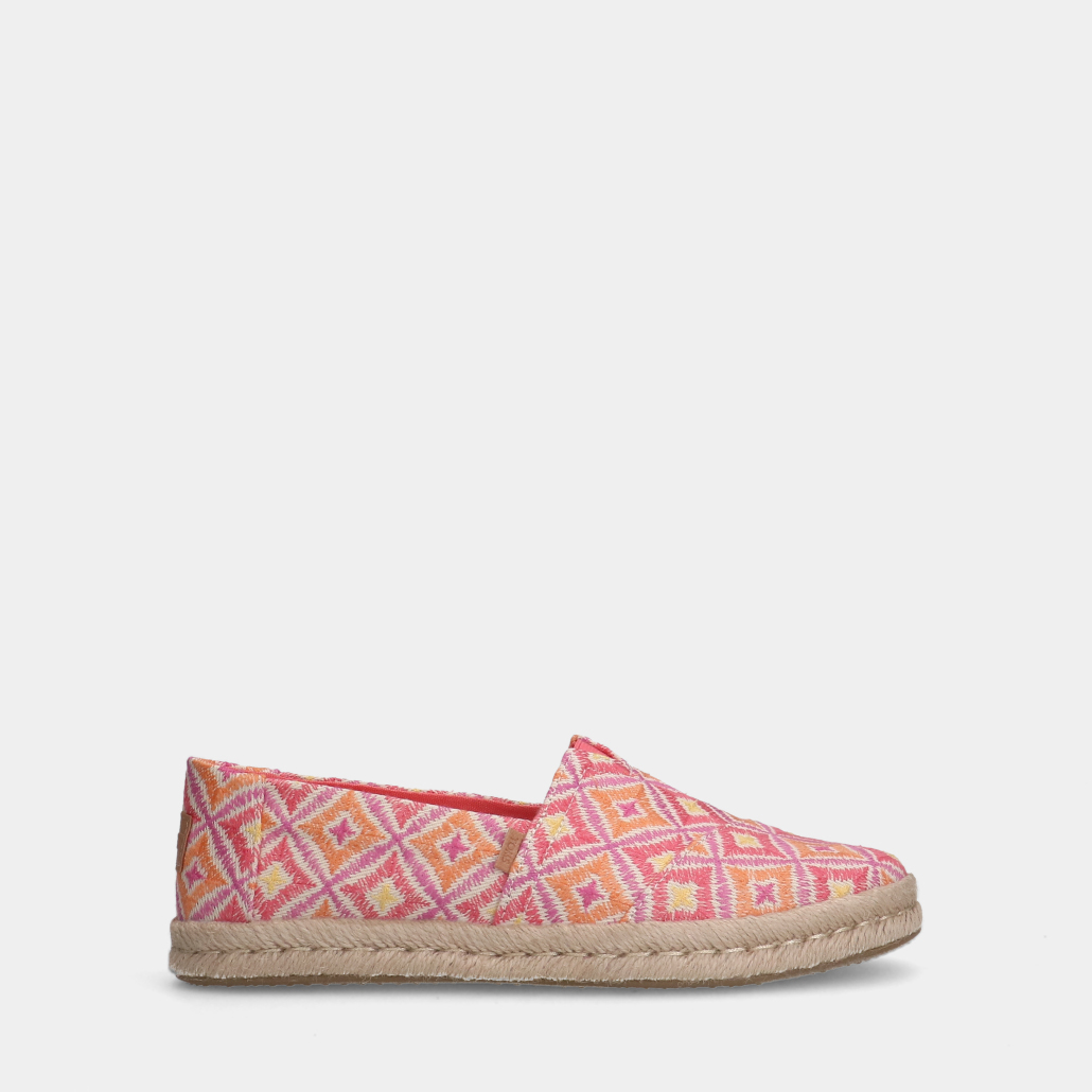 TOMS alpargate rope 2.0 pink dames sneakers
