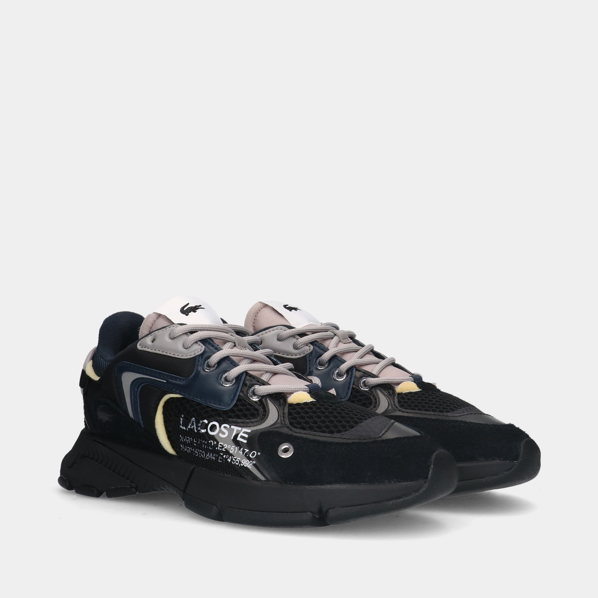 Lacoste L003 NEO 123 1 SMA Black/ Navy heren sneakers