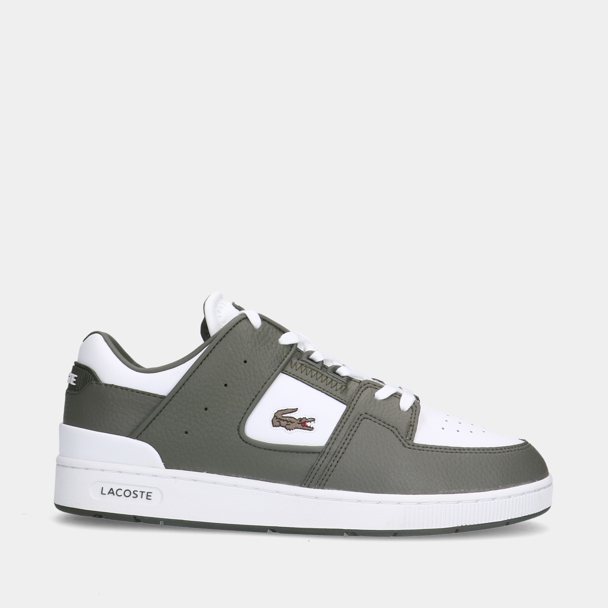 lacoste court cage white/green heren sneakers